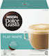 Nescafe Kaffeekapseln Espresso Flat White Karamell Kompatibel mit Maschine Dolce Gusto 16 Stück