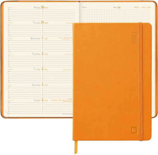 Rhodia Webplanner Седмичен Дневник A5 2027 Оранжев