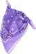 Bandana Din Bumbac Mărime 55 X 55 Cm Imprimeu Mandala Violet Es2201
