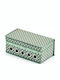 Zeller Stoff Aufbewahrungsbox mit Deckel Grau 29x15x12cm