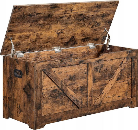 Leobert Hölzernes Aufbewahrungsbox mit Deckel 184lt