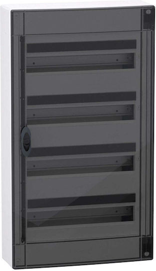Schneider Electric Wall Mounted Electrical Panel, 4 Rows, 18 Elements