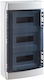 Elettrocanali Wall Mounted Waterproof Electrical Fuse Box 3 Rows 12 Elements