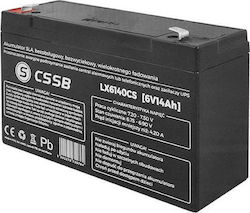 CSSB UPS-Batterie mit Gewicht 14Ah und Spannung 6V CSSB UPS-Batterie mit Gewicht 14Ah und Spannung 6V