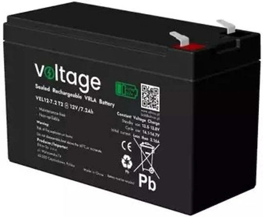 Voltage Baterie UPS Cu Memorie Internă 7.2Ah Și Tensiune 12V