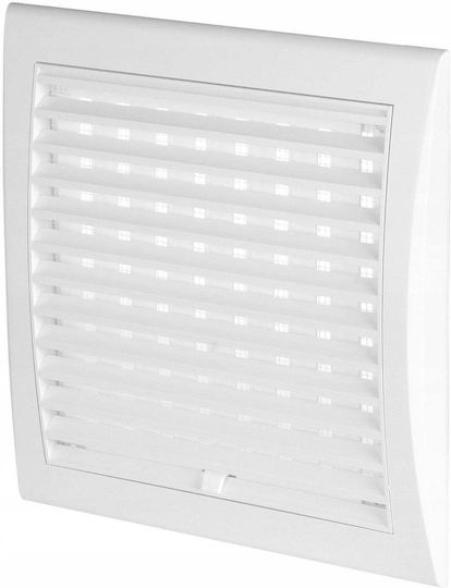 Awenta Vent Louver 16x16cm Square with Sieve