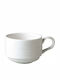 Rak Ceramics Rondo Coffee Cup Made of White Porcelain 180ml