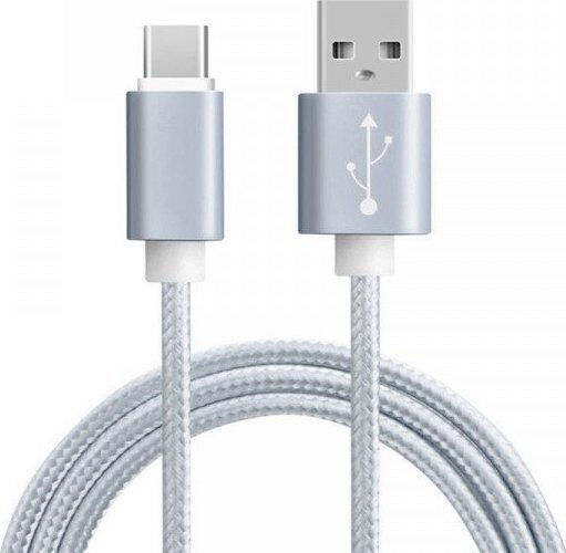 Vega USB Typ-C Kabel Männlich - USB-A Silber 1m