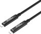 Microconnect Video Cable USB-C male - USB-C 60W Μαύρο 15m MC-USB3.2CC15-8K-OP