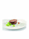 Rak Porcelain Fine Dine Servierplatte Untiefe aus Porzellan Weiß mit Durchmesser 29cm