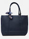 Fabric Women's Shoulder Crossbody Bag Navy Blue