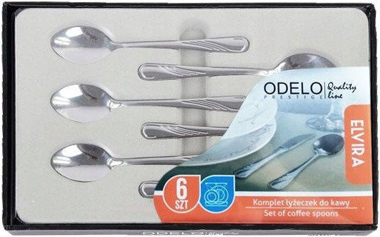 Elvira Set Linguri Cafea Ceai Oțel Inoxidabil Maro 6 Bucăți