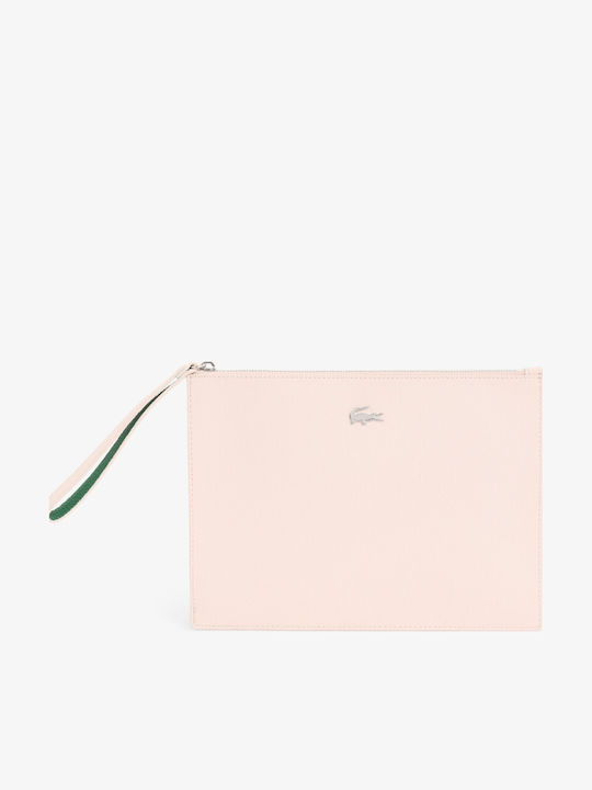 Lacoste Anna Geantă plic Croco Roz