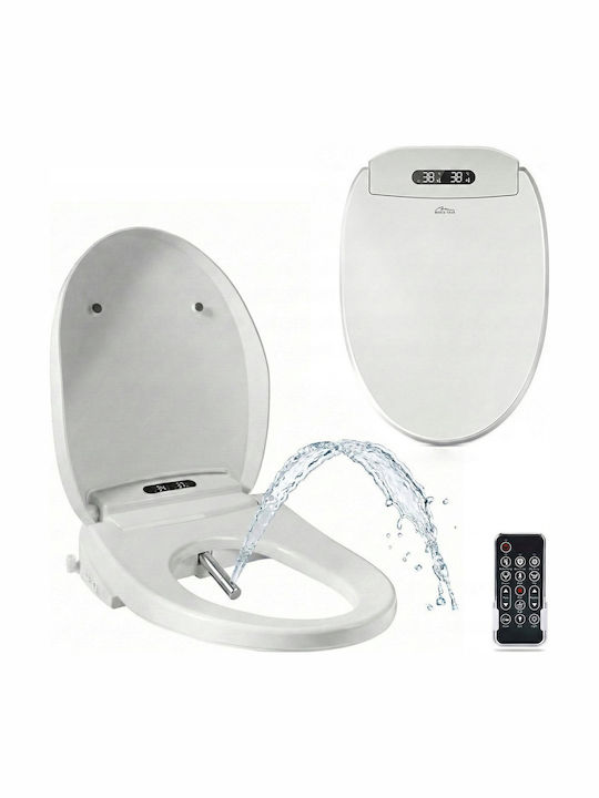 Toilet Seat with Bidet Plastic Blue
