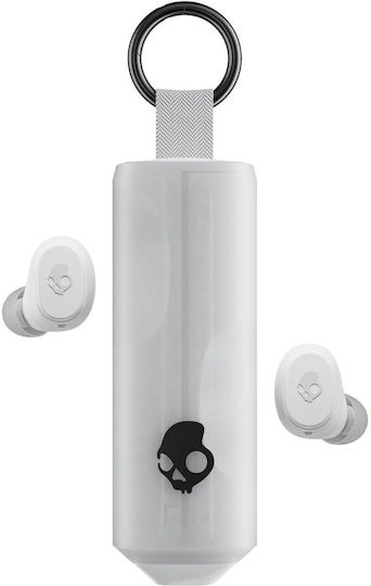 Skullcandy Dime 360 In-ear Bluetooth Handsfree Ακουστικά με Αντοχή στον Ιδρώτα και Θήκη Φόρτισης Λευκά