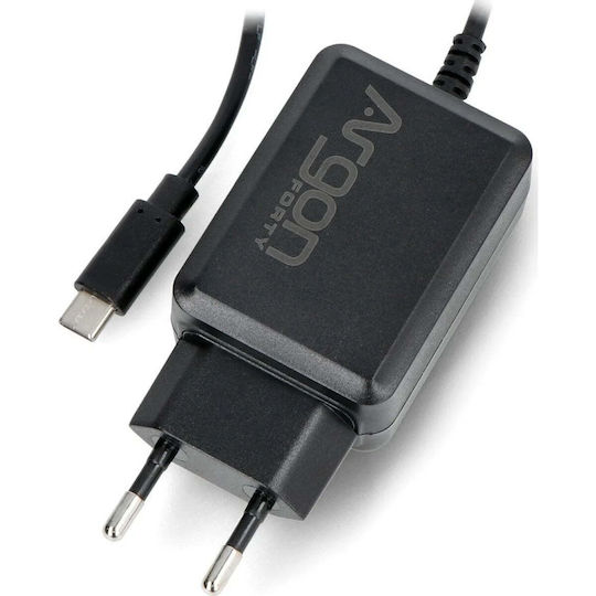 Argon40 Захранващ Адаптер V2 Usb Тип C 5 25v/3 5a Raspberry Pi 4b Черен