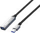 PremiumCord USB 3.2 Kabel USB-A-Stecker - USB-A-Buchse Schwarz 5m