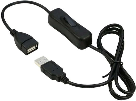 PremiumCord USB 2.0 Cable USB-A male - USB-A female Μαύρο 1m