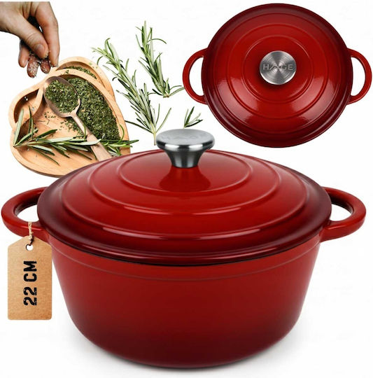 Atusa Shallow Cast Iron Pot 4lt /