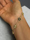 Flower Damen Armband Kette mit Blumenmuster aus Stahl