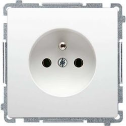 Kontakt-Simon Single Power Socket White