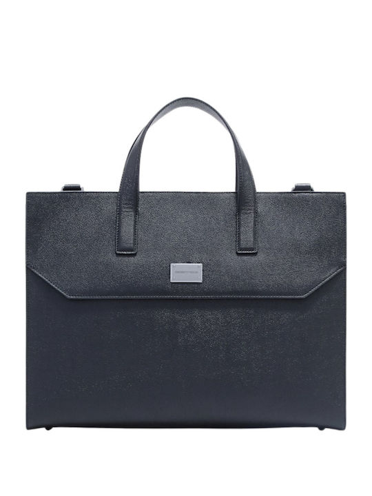 Leather Men's Briefcase Black