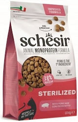 Schesir Monoprotein Dry Cat Food for Neutered Cats with Ham 1.5kg Schesir Monoprotein Dry Cat Food for Neutered Cats with Ham 1.5kg