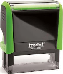 Trodat Printy 4913 Rectangular Self-Inking Text Stamp with Elements and Green Ink Trodat Printy 4913 Rectangular Self-Inking Text Stamp with Elements and Green Ink