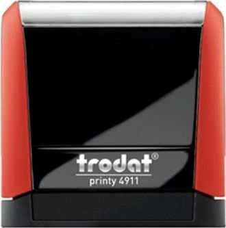 Trodat 4911 Self-Inking Text Stamp and Red Ink