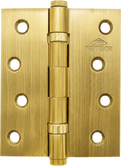 Metalor Scharnier Platte 2 Lager Messing 100x76mm Gold