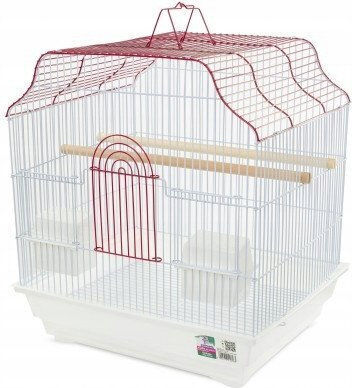 Arti Casa Colivie Din Lemn Pentru Păsări 40.6x36x45.5εκ. Alb