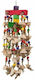 Panama Pet Vogelkäfig-Zubehör Spiel Seil für Vogelkäfige aus Holz 80x1cm