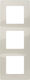 Legrand Niloe Wechselrahmen Für 3 Tastaturen Horizontale Platzierung In Beige Farbe 665013
