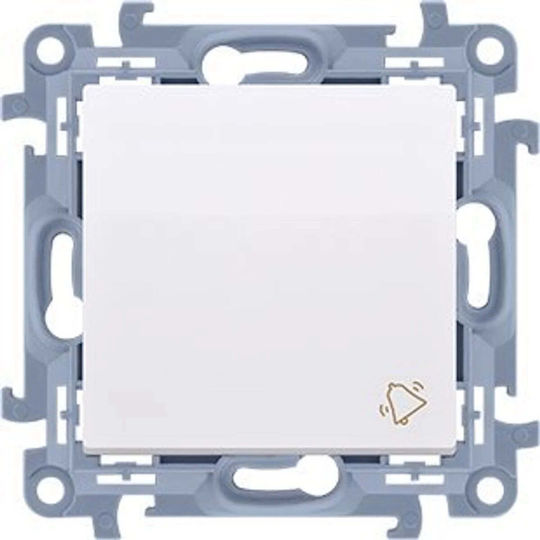 Kontakt-Simon Bell Push Button With Frame In White Color Cd1C.01/11
