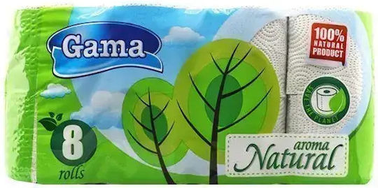 Gama Brands Toilet Paper 3 Ply 8 Packs