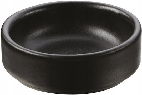 Revol Round Porcelain Black Serving Bowl with Diameter 12cm