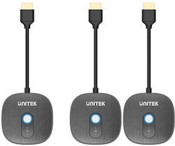 Unitek Wireless Hdml Transmitter Receiver Kit 1×2 1080p Up To 50m V1711a