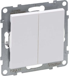 Legrand Buton de sonerie cu ramă albă 721117 Legrand Buton de sonerie cu ramă albă 721117