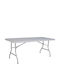Plastic Catering Outdoor Foldable Table with Grey Metal Frame 182.9x76cm