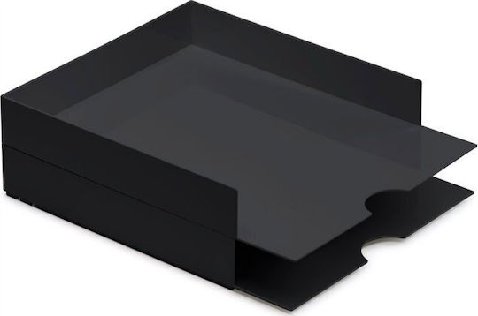 Moxom Ablagekorb Schwarz 32x26x6cm