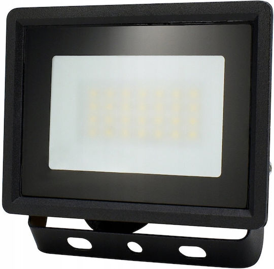 Bemko Στεγανός Προβολέας LED 20W Φυσικό Λευκό 4000K IP65