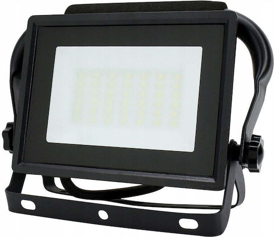 Bemko Στεγανός Προβολέας LED 30W Ψυχρό Λευκό 6500K IP65