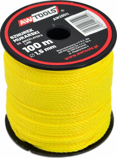 Awtools Awtools Σπάγκος Κτιστών 100m 1,5mm Aw26511