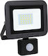 Geyer Водоустойчив LED Прожектор 50W Студено Бяло 6500K с Motion Sensor IP44