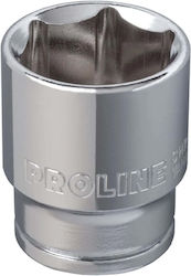 Pro-line Sechseckige Steckdose 1/4" 9mm Steckdosen aus Stahl Chrom-Vanadium Zr18109