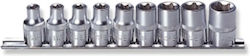 Jonnesway Комплект Ядки Torx 1/2'' E10-E24 9 Бройки S06H49S