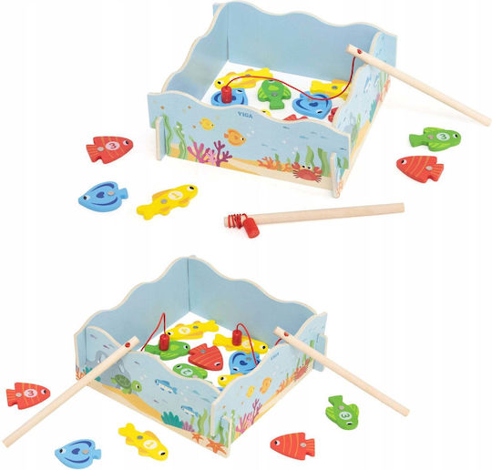 Viga Toys Риболовна игра от дърво за 18+ месеца