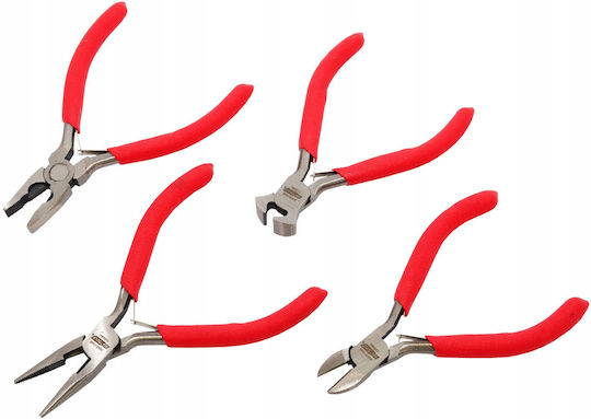 AWTools Комплект клещи Прави Електротехнически Дължина 125mm 4бр