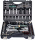 Ratschen- und Steckschlüssel-Set mit Kastanien und Haselnüssen 1/2" & 1/4" 100 Stück