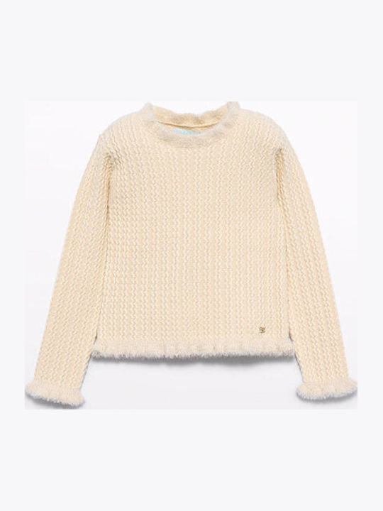 Kinderoberteile Rollkragenpullover Langärmelig Beige